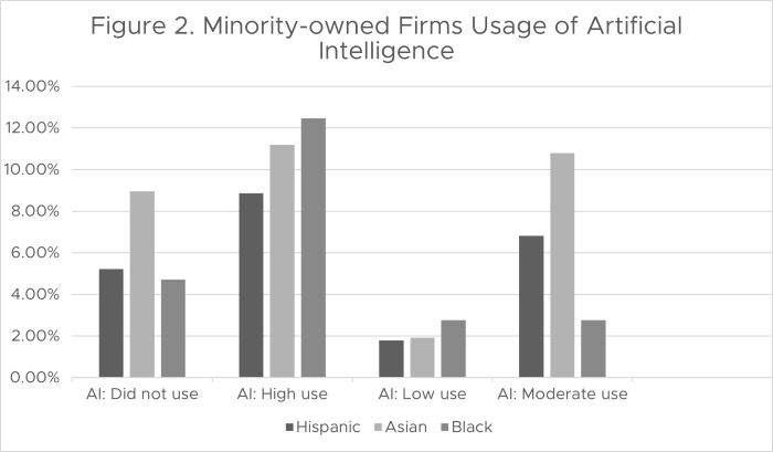 Figure 2. Minority-owned Firms Usage of Artificial Intelligence